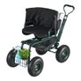 Garden Seat with Wheels, Rolling Garden Stool with Height Adjustable & 360 Swivel Seat, 181 kg Weight Capacity, Gardening Cart Bench, Ergonomic Backrest & Tool Storage, for Garden, Yard, Patio Image 9