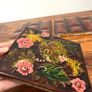 3 Old Decorative Ceramic Tiles Image 3