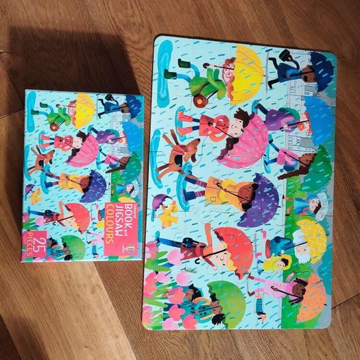 Usborne Book and Jigsaw Colours 25 Pieces Excellent Condition