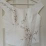2 Piece Wedding Dress with adjustable corset and embroidered flowersSize 8 Image 3