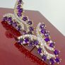 Silver Harry Ivens Amethyst & Zircon Statement Set Image 9