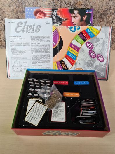 Elvis the Game trivia board game CADACO vintage 2000