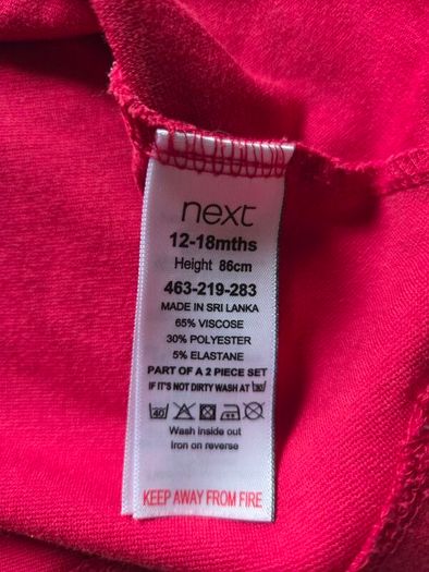 12-18m, Next Flowy Flare Red Dress