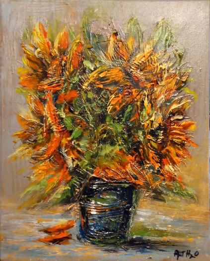 ArtH2O - Vibrant Sunflowers Bouquet 30x40cm