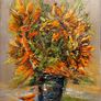 ArtH2O - Vibrant Sunflowers Bouquet 30x40cm Image 2