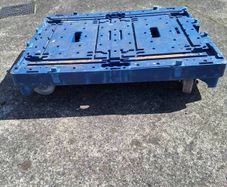 Heavy duty double crate dolly