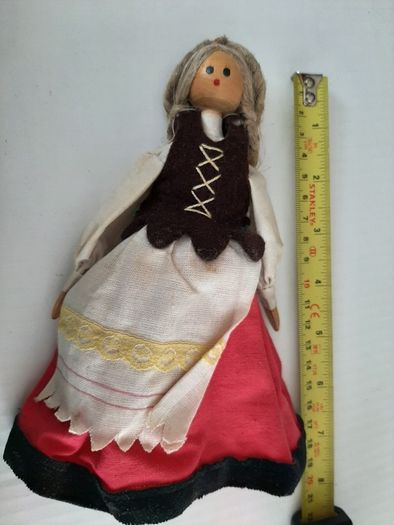 Vintage collectable Wooden Peg Doll