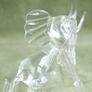 Vintage Hand Blown Crystal Elephant Figurine: Animal Art Glass Image 9