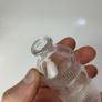 333 - Set of 3 Vintage Clear Glass Collectible Decorative Ribbed Bottles Image 10