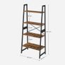 Ladder Bookcase storage shelves 4 tier   FREE DELIVERY Image 3