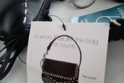 new 9 West handbag &amp;purse blue silk lining tag attached
