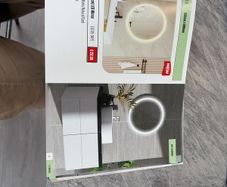 bathroom SKYE round mirror. LED 60x60cm