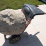 Petrol cement mixer with stand Image 2