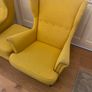Ikea armchairs and footstool Image 3
