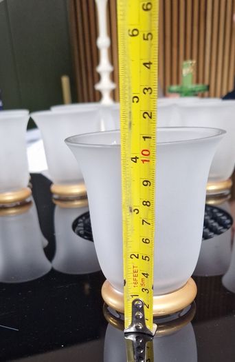10 Vintage Krosno crystal tumblers