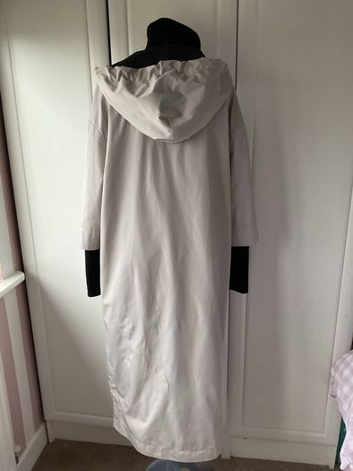 coat grey Naya lightweight coat with hood size 2 12/14