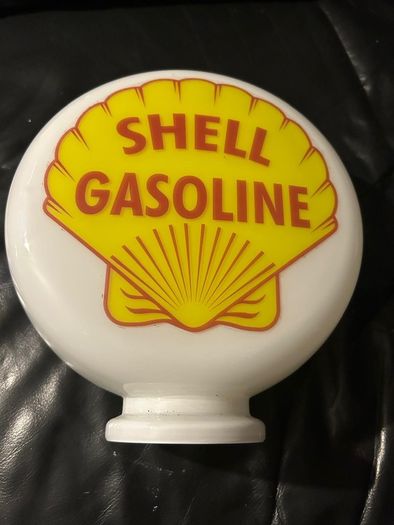 Shell gasoline pump globe