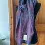 Kerry woollen mills Celtic oversized scarf in plum Image 3