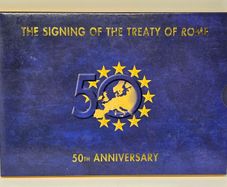 Ireland Beautiful Uncirculated Euro Coin Set 50th Anniversary of The signing of the Treaty of Rome