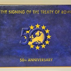Ireland Beautiful Uncirculated Euro Coin Set 50th Anniversary of The signing of the Treaty of Rome