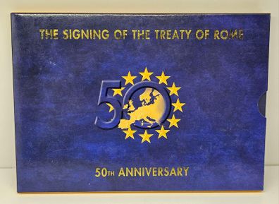 Ireland Beautiful Uncirculated Euro Coin Set 50th Anniversary of The signing of the Treaty of Rome