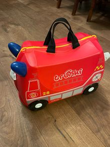 Trunki frank the fire truck kids ride on suit case , mint condition used twice