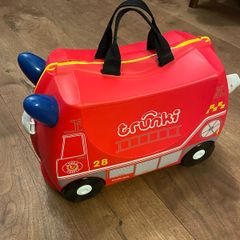 Trunki frank the fire truck kids ride on suit case , mint condition used twice