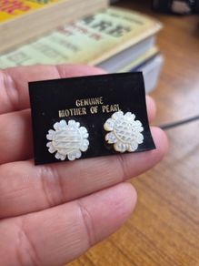 Vintage Mother of Pearl Earrings