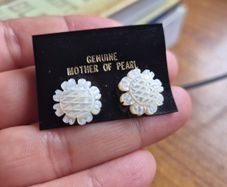Vintage Mother of Pearl Earrings