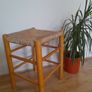 Wooden stool/Wicker seat Image 3