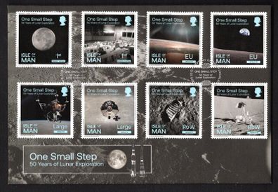 2019 Isle of Man 50th Anniversary of First Manned Moon Landing Commemorative Stamps First Day Cover (FDC)