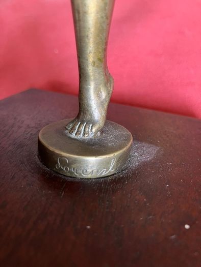 Art Nouveau bronze figurine signed Lorenzl.