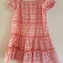vintage childs gingham dresses age 5 and 7 years Image 4