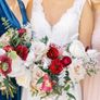 bridal flower bouquet, wedding flowers, bridesmaids bouquets , arrangements Image 4