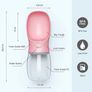 Portable Dog Water Bottle, 350/550ml Dog Walking Travel Bottle Puppy Water Leak Proof Drinking Dispenser Food Grade Dog Hot Water Drink Bottle (MULTIPLE SIZES/COLOURS) Image 4