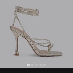 KG Kurt Geiger gold sydney strap high heels