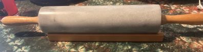 Marble rolling pin with rest free postage