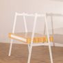 SKLUM Bhan Melamine Steel and Melamine Desk White Gloss Steel Image 4