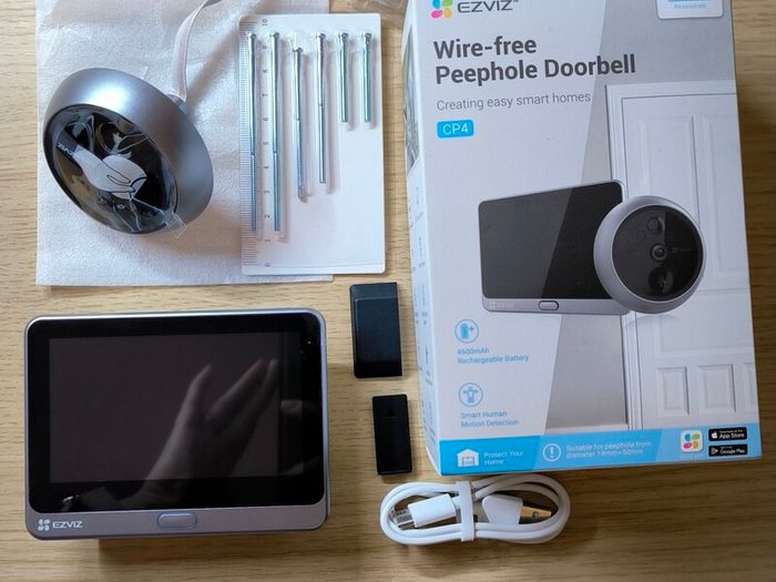 Smart wireless video doorbell with 1080 camera
