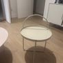 Small Metal Side Table with Handle Image 4