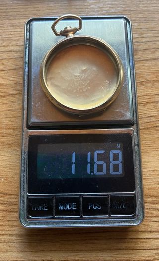 14k 585 solid gold pocket watch case 11.68g