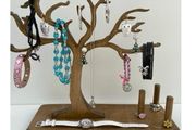 Wooden jewellery organiser