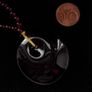 Large deep red necklace Image 2