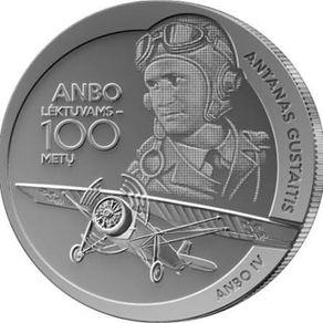 Lithuania 1.5 Euro Commemorative Coin 2025 - ANBO Aircraft - 100 Years. Ucirculated.