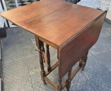 Sturdy strong Folding gateleg Antique Vintage  Arts&Crafts folding side Table