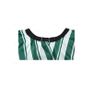 Professional Cape Barbers Gown Hair Cutting Apron - THE BARBER Design - Green Stripes Image 3