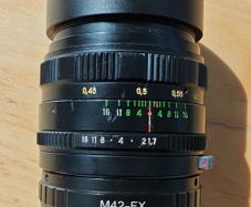 Zenitar 50mm F1.7 - M42 mount with Fuji adapter