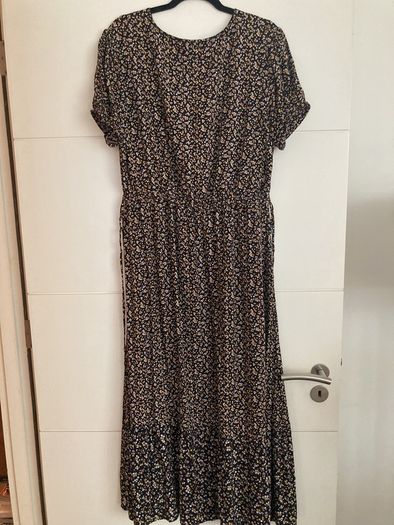 Fat Face black floral dress