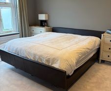 Italian Leather Double Bed