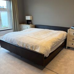 Italian Leather Double Bed